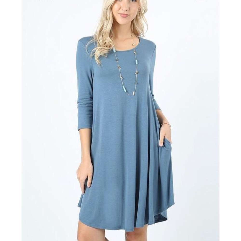 A-Line Dress with side pockets